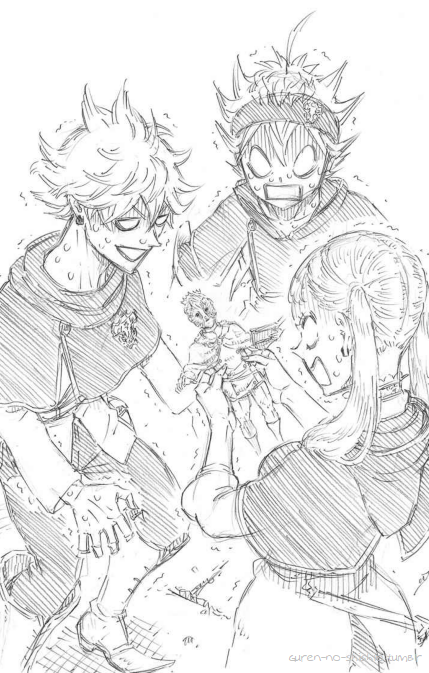 guren-no-shishio:Black Clover Light Novel 2 Illustrations