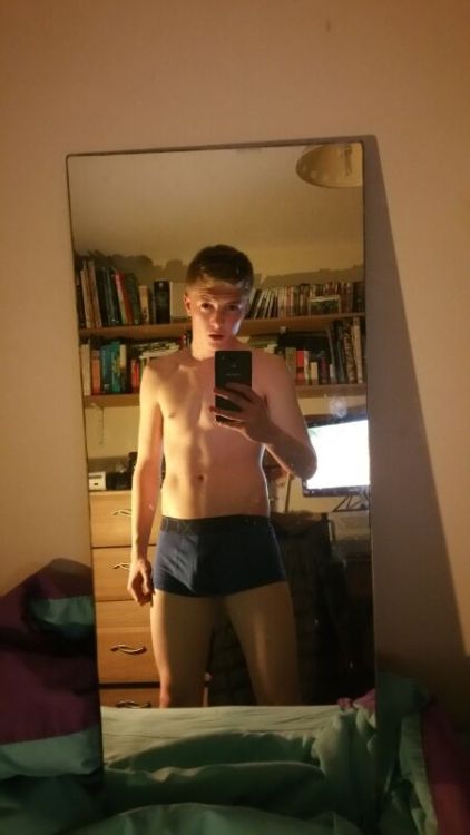 wombatdragon:Sexy Teenboy shows his hard cock! Follow my Blog...