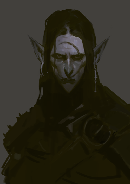 jodeeeart:Little WIP from this afternoon.Going full Mordor vibe...