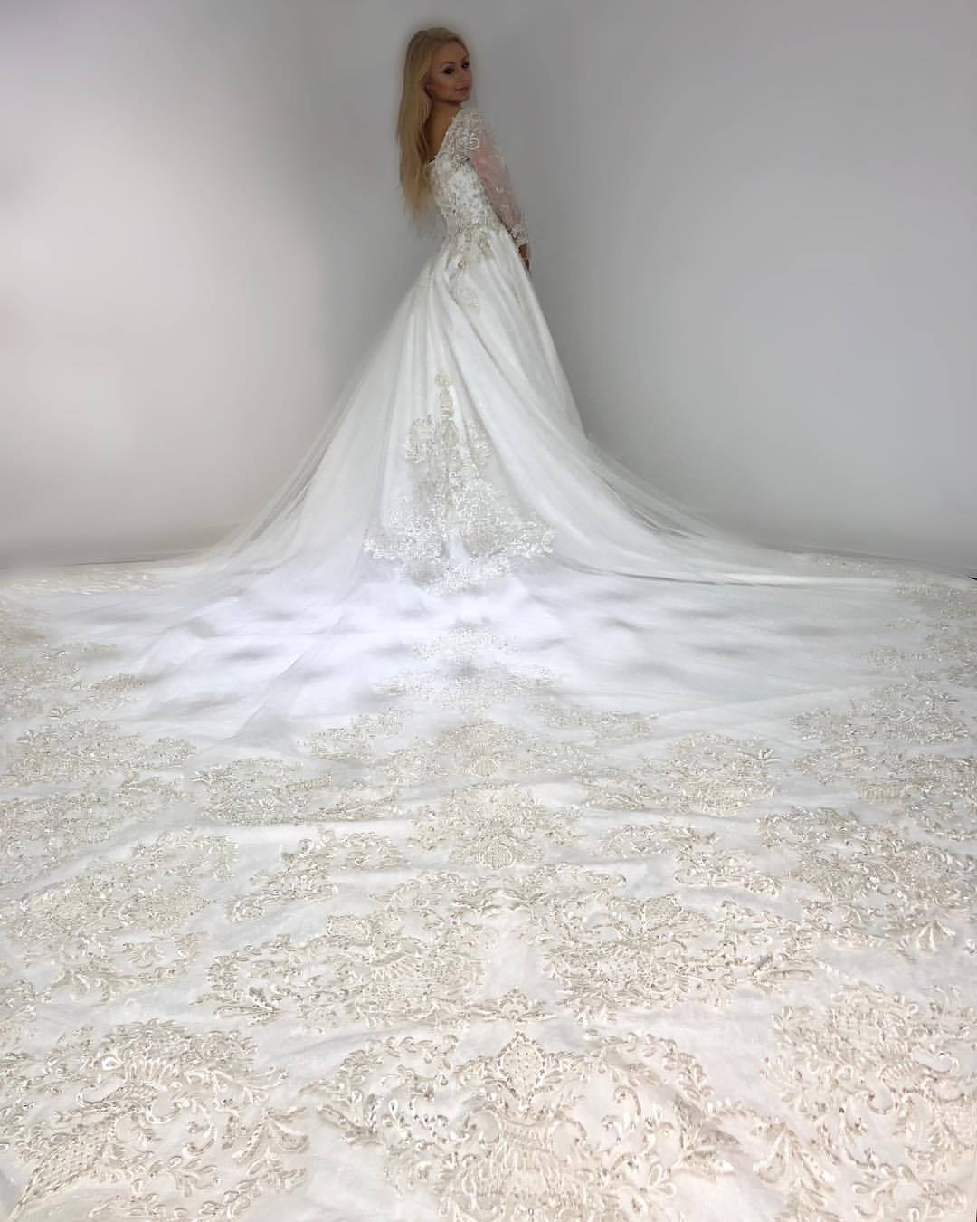 white leather wedding dress