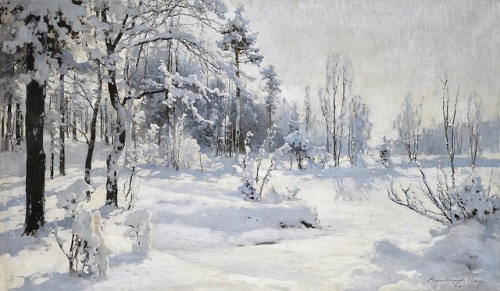 catonhottinroof:Andrei Nikolaevich ShilderWinter Landscape,...