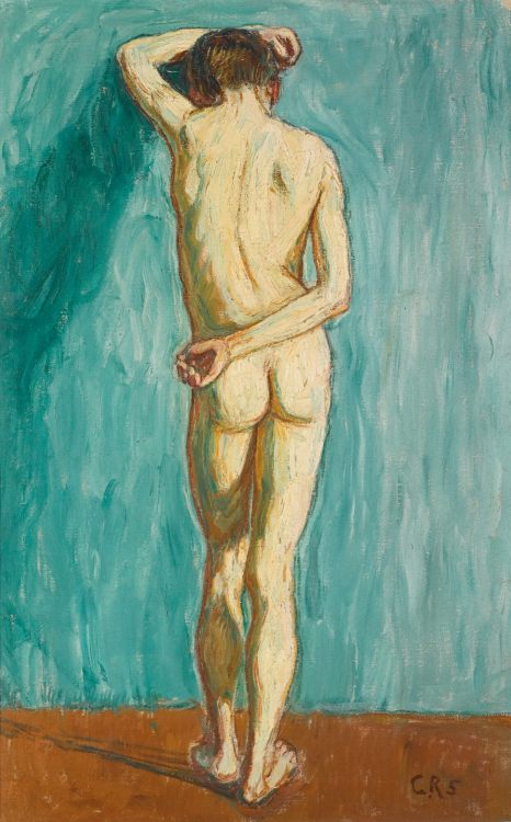 Male Nude, Back View, 1905 - Christian Rohlfs