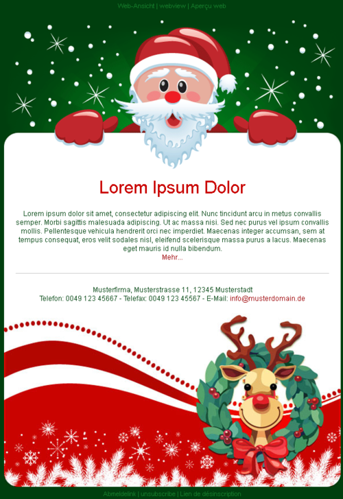 Kostenlose Weihnachtsvorlagen für Ihren Newsletter rapidmail.de Blog