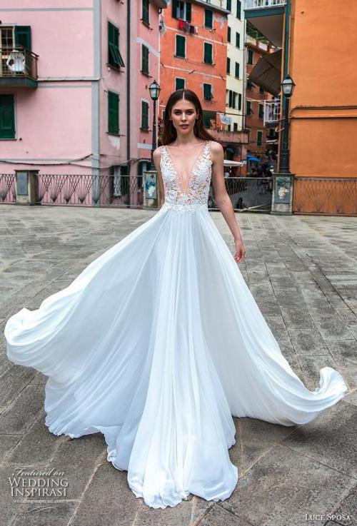 (via Luce Sposa 2019 Wedding Dresses — “Moneglia Delight” Bridal...