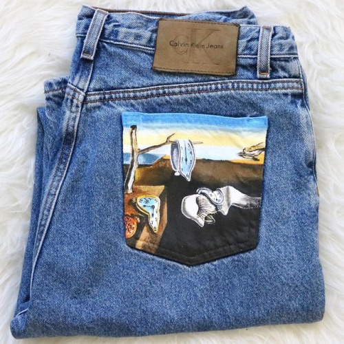 sosuperawesome:Hand Painted Vintage JeansKessler Ramirez on...