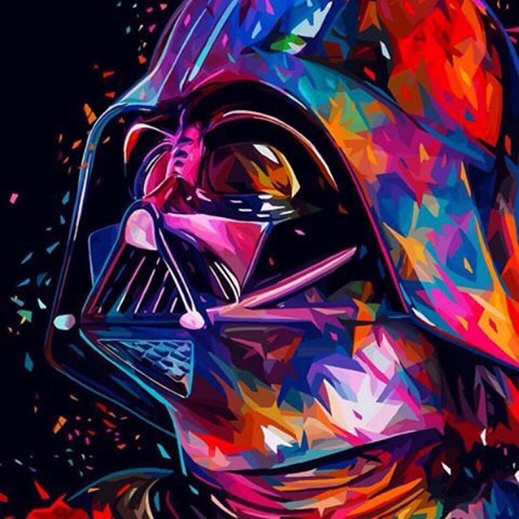 Cr8tiveChaos — Darth Vader colorful artwork #starwars #sithlord...