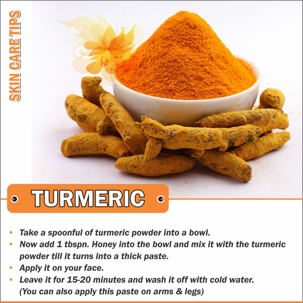 Skin Care & Hair Care Remedies — Turmeric Powder is full of antibiotic,...