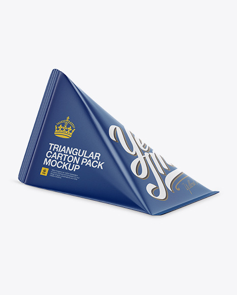 Download deSymbol — Triangular Carton Package Mockup - Half...