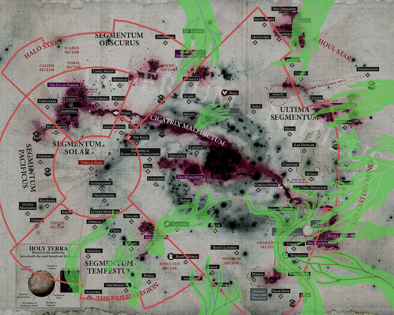 5 Maps of the Segmentums of the Imperium, the... - Nothing Of Value Has ...