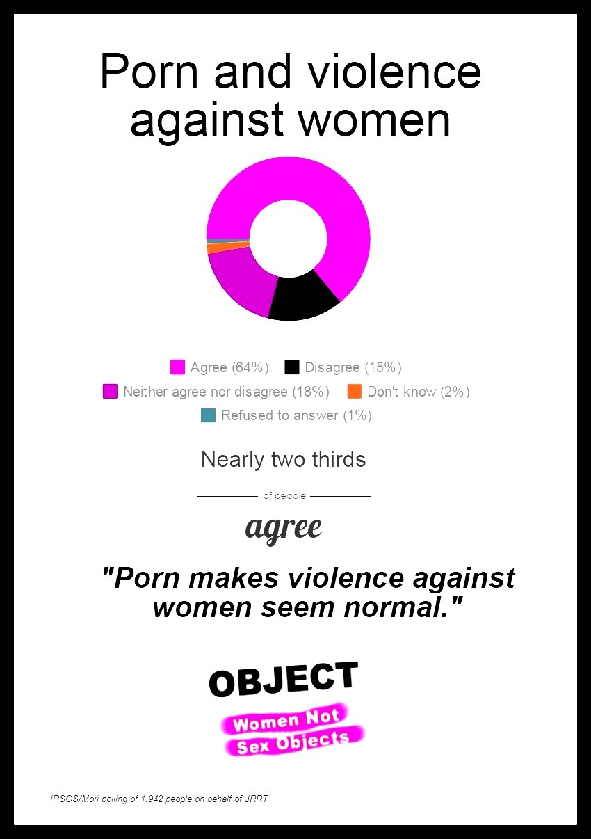 Violent Women Porn - Object: women not sex objects â€” 64% of people agree â€œPorn ...