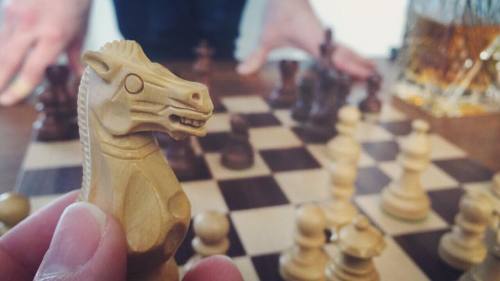 phannntasia:First time playing. #chess (at Seattle,...