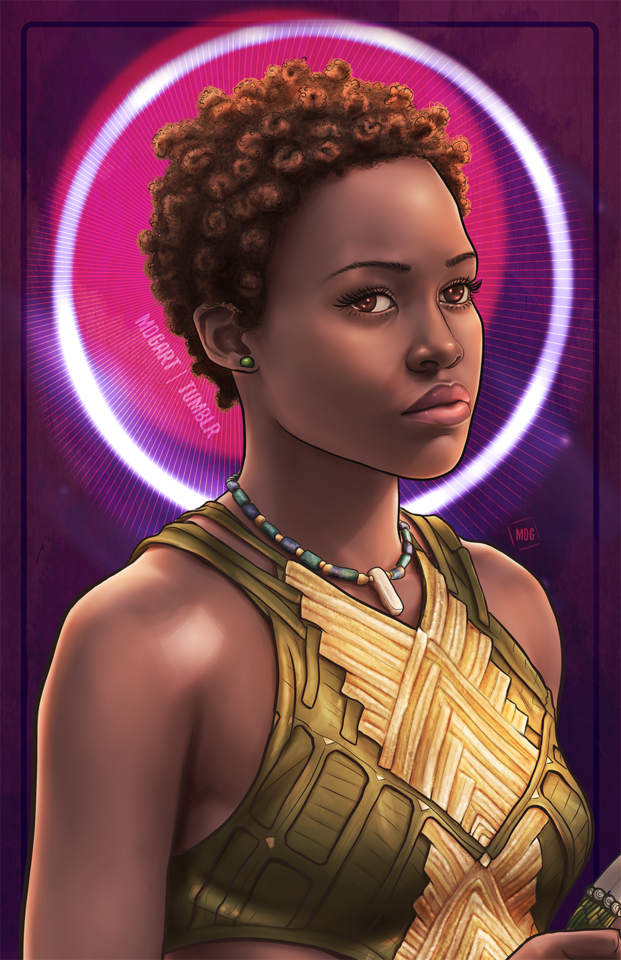 MDG Art Wakanda Forever Nakia Okoye Shuri I