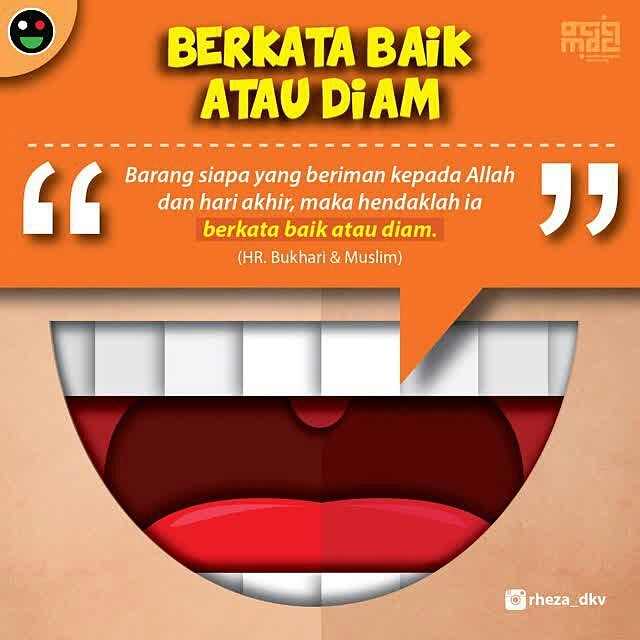 Gambar Kata Berkata Baik Atau Diam - Quote Hari Ini