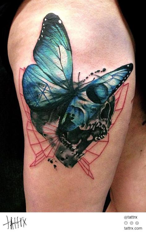 butterfly tattoo on Tumblr