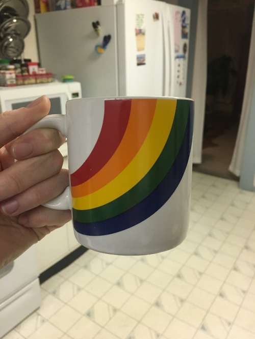 There are two of these mugs at my mom’s house, and They make me...