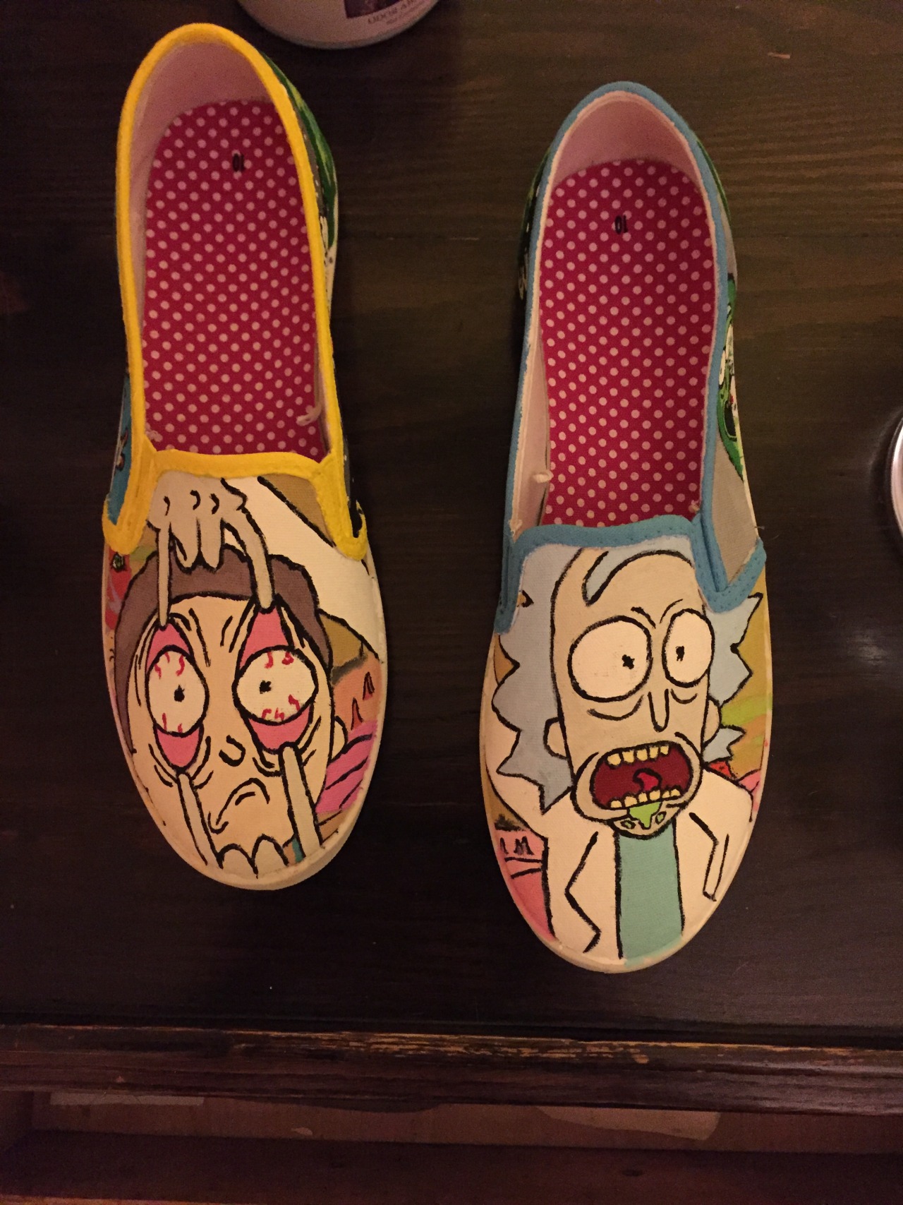 Rick C328 — Custom, HandPainted Rick and Morty Shoes!