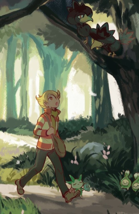 inktho:some crops of my Eterna Forest piece for the...