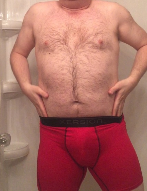 jockednstrapped4fun:Sunday’s Boxer Briefs Semi Bulging in my...