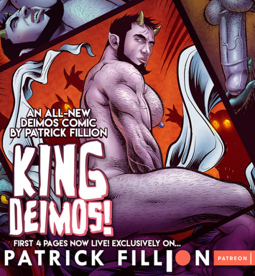 artofpatrickfillion:The first 6 pages of my new “KING DEIMOS”...