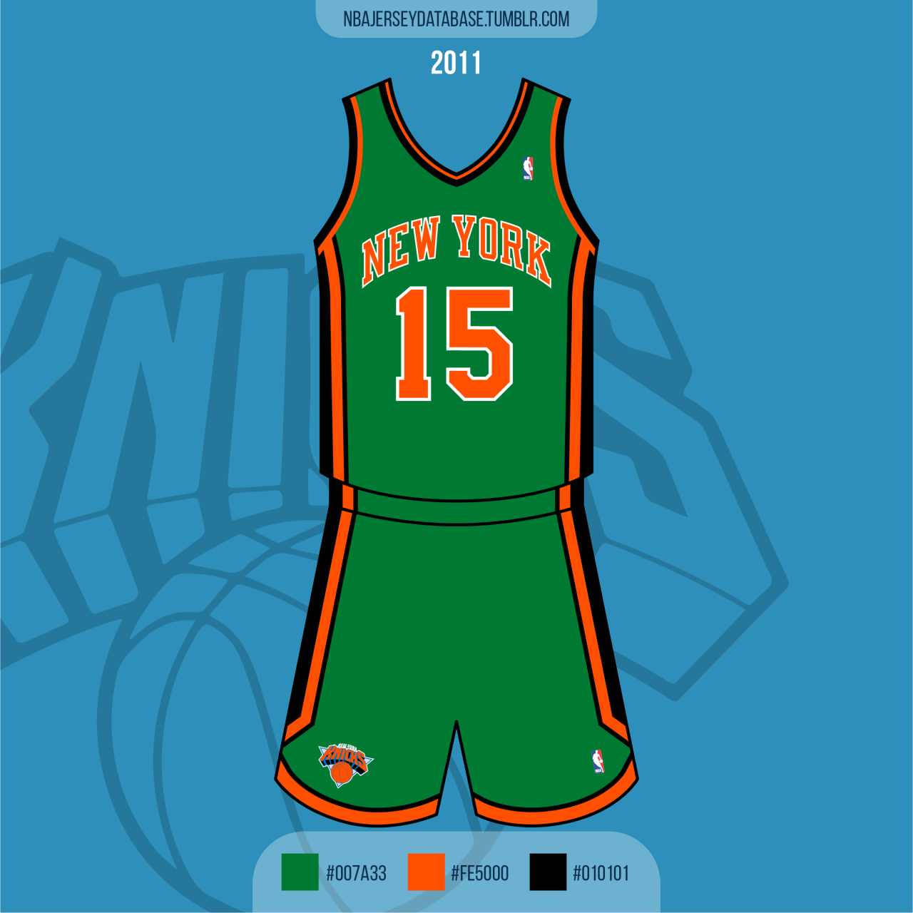 new york knicks green jersey