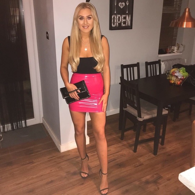 satin and leather outfits
