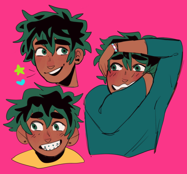 i love izuku and he’s just cute to draw