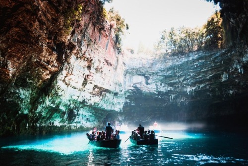 just-wanna-travel:Mellisani cave lake, Greece