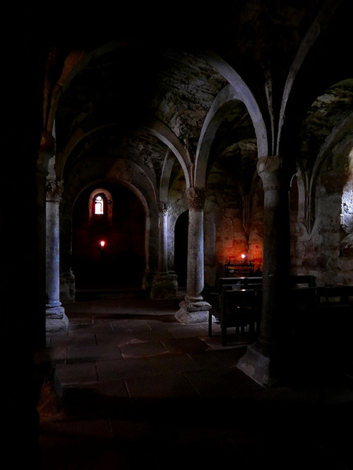 medieval-woman:Benedictine monastery Memleben, Crypt by...