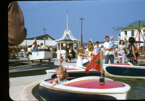 vintage slides vintage travels amusement park vintage rides boat little girl 40& 039;s