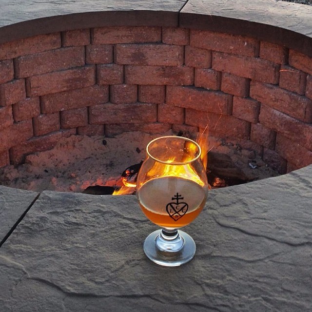 Lickinghole Creek Craft Brewery First Fire In The New Fire Pit