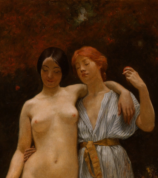 fordarkmornings:
“ Details from An Eclogue, 1890.
Kenyon Cox (American, 1856–1919)
Oil on canvas
”