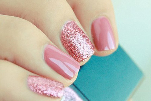 Grey and Pink Nail Designs on Tumblr - wide 8