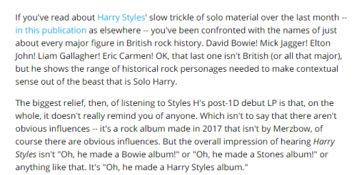 HSTYLES MAG • HS1; a full review of Harry Styles’ first ...