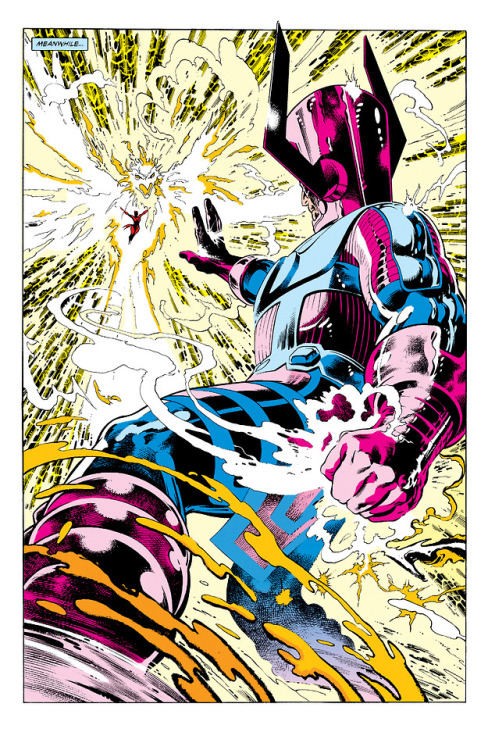 The Phoenix Vs Galactus // art and words by Alan Davis...