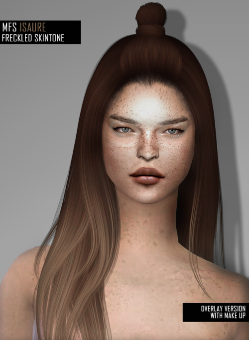 missfortunesims:MFS Isaure SkinNew skin for freckles lovers...