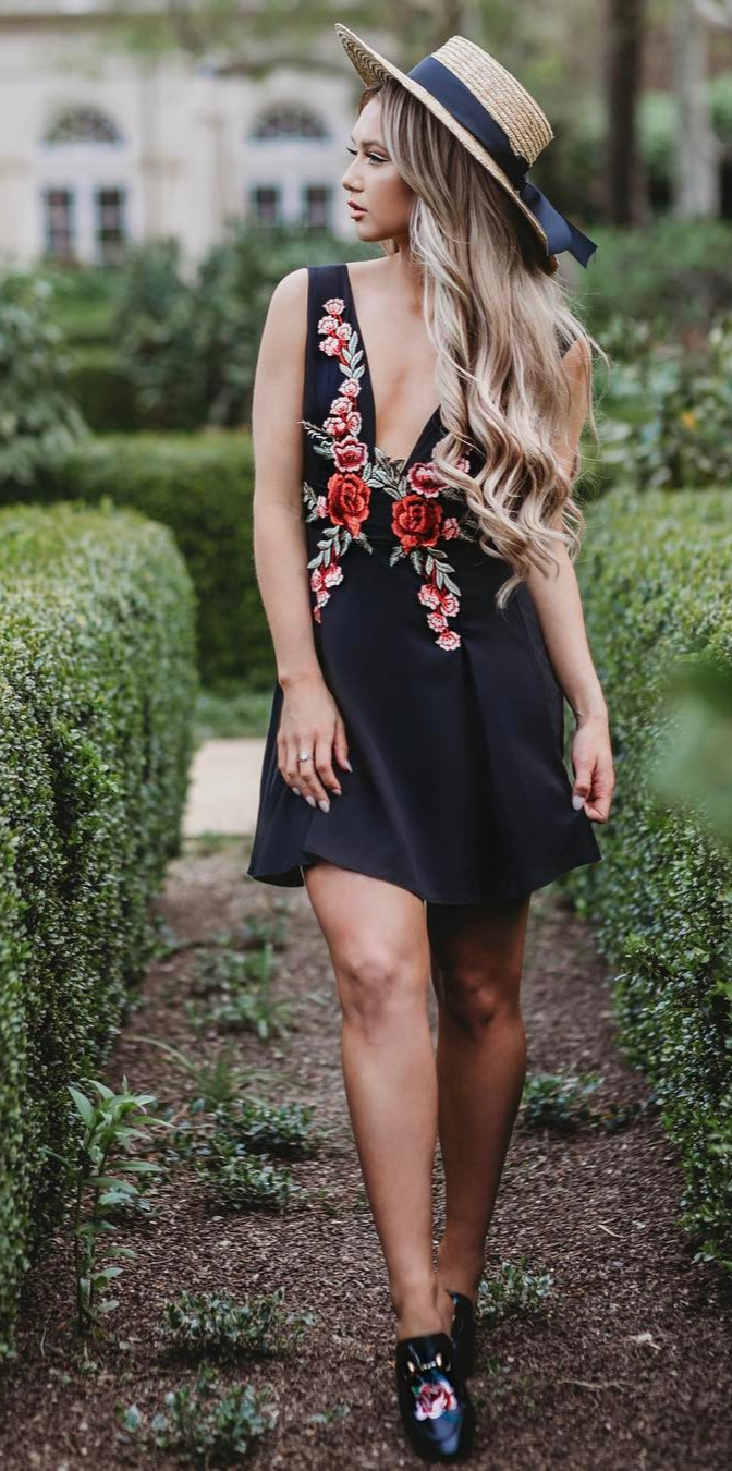 70+ Street Outfits that'll Change your Mind - #Beautiful, #Styles, #Picoftheday, #Fashionista, #Top Vintage embroidery on TheCityBlonde.com today. I about died when I found these flats from egoofficial that matched my dress perfectly!! and yes - this dress is FINALLY in stock! Link in bio. , egosquad 