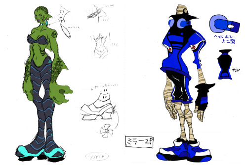 stylizedart:2P character concepts for Cool Cool Toon by Ippei...