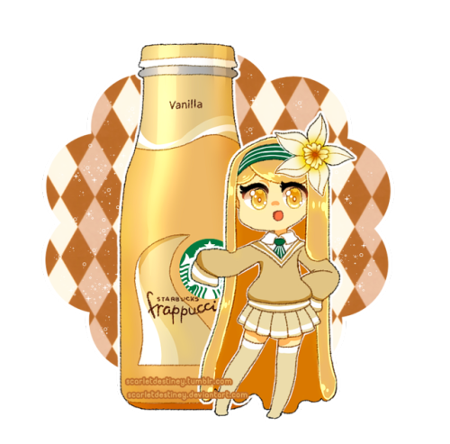 Anime woman hair starbucks