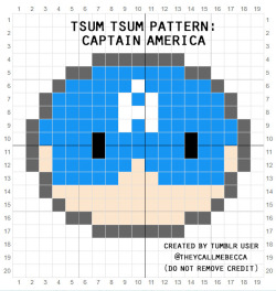 tsum tsum cross stitch