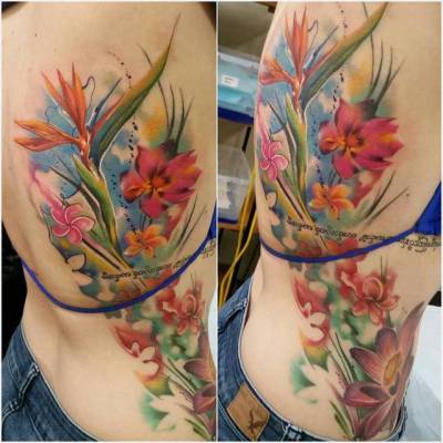 bird of paradise tattoo