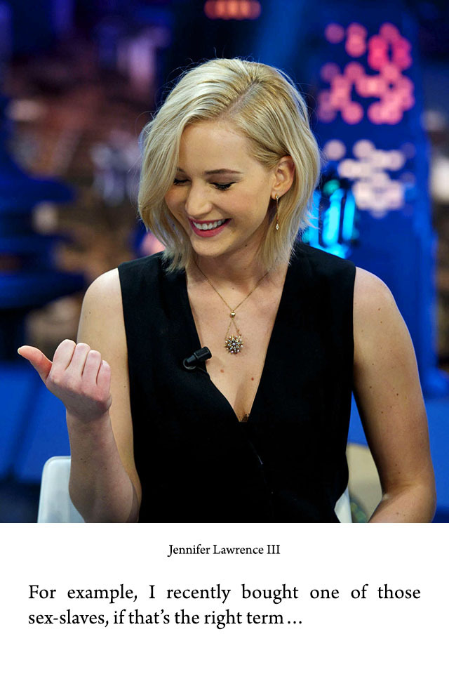 Femdom Captions  Jennifer Lawrence, Celebrity-7376