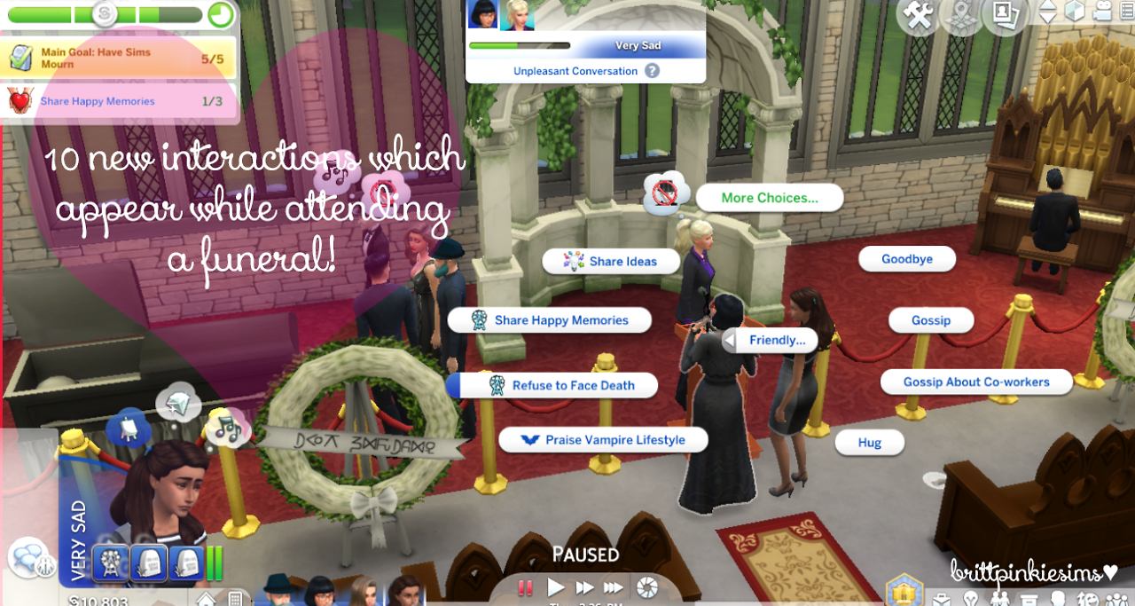 Lana Cc Finds Brittpinkiesims The Sims 4 Funeral Event Mod