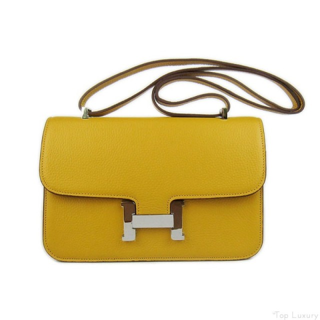Cheap Hermes Bags, discount Hermes Shoulder Outlet — Hermes Constance Shoulder Bag 28cm Yellow ...