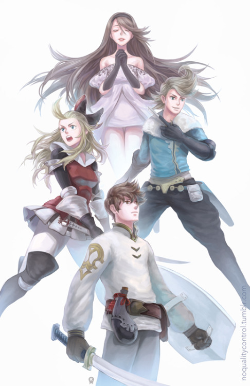 Bravely Default print for Anime North 2014! I will be at table...