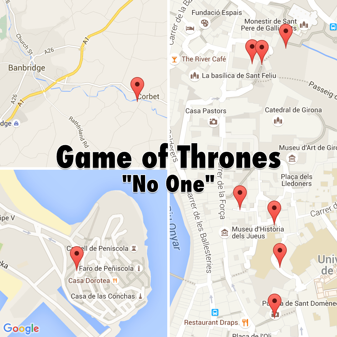 Moviemaps Game Of Thrones 608 No One In This Week S