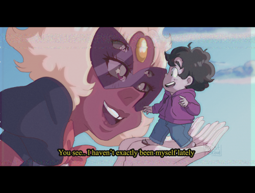 steven universe su sardonyx (su) cartoon network rebecca sugar 90& 039;s anime 90& 039;s nostalgia screenshot redraw 90& 039;s aesthetic vhs screenshot fanart moist art