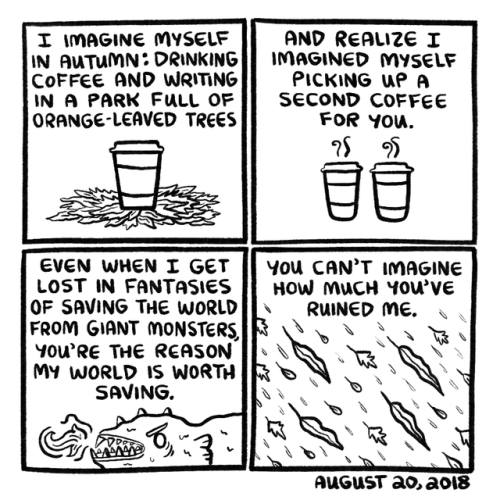 everythingliar:[4-panel comic. August 20, 2018.Panel 1: I...