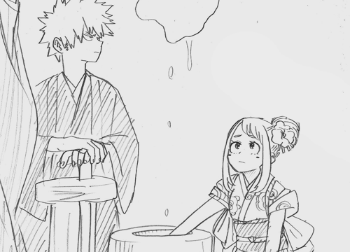 vinea-princess:Kacchako - Horikoshi’s Twitter Sketches.