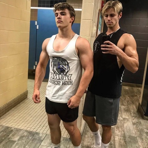 Twink girlfriend muscle school