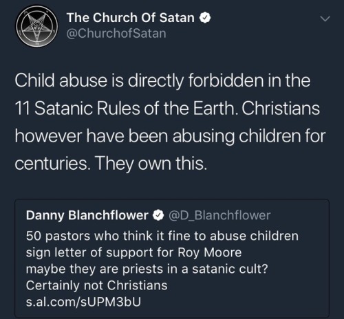 rosescentimental:church of satan throwing shade